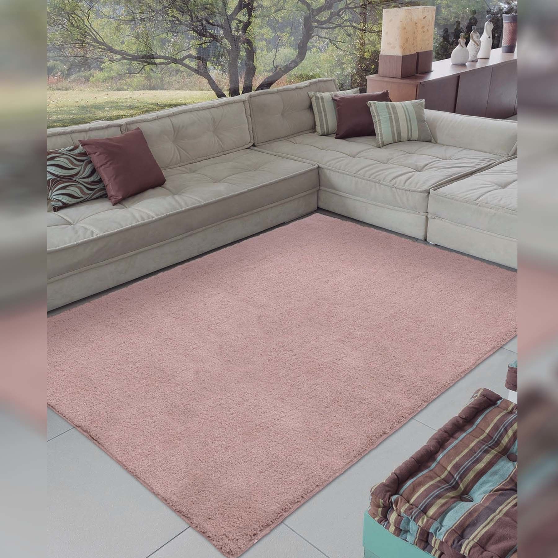 Tapete Angorá Rosa Antigo 1,50x2,00m