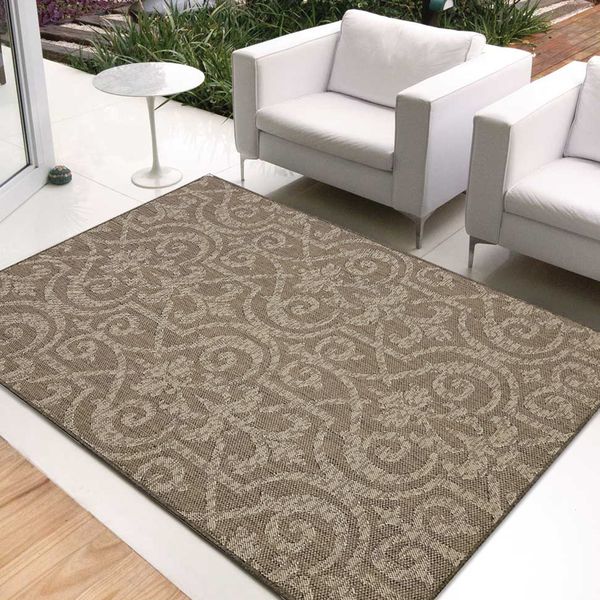 Tapete Arabesco Mescla Bege 2,00x3,00m