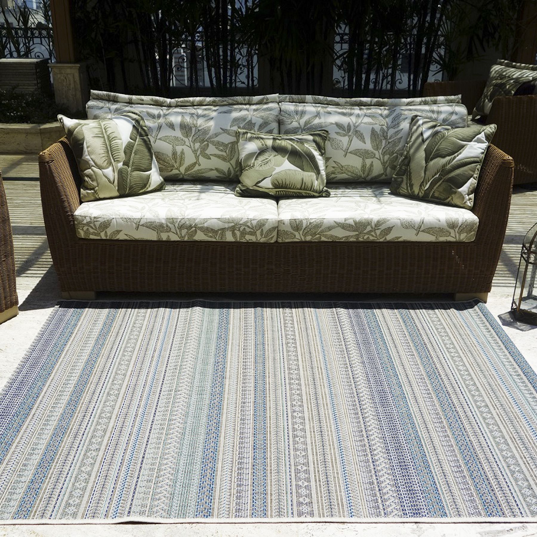 Tapete Aracaju Azul 1,00x1,40m