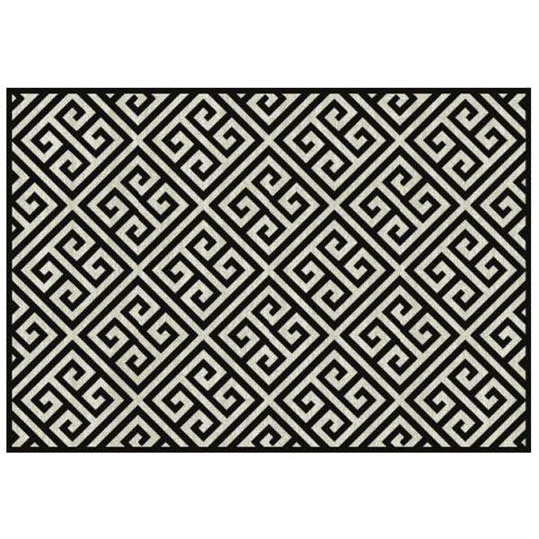 Tapete Belga Vênus Moderno Preto 0,60x1,00m