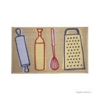 Tapete Cleankasa 50x80cm gourmet utensílios Kapazi