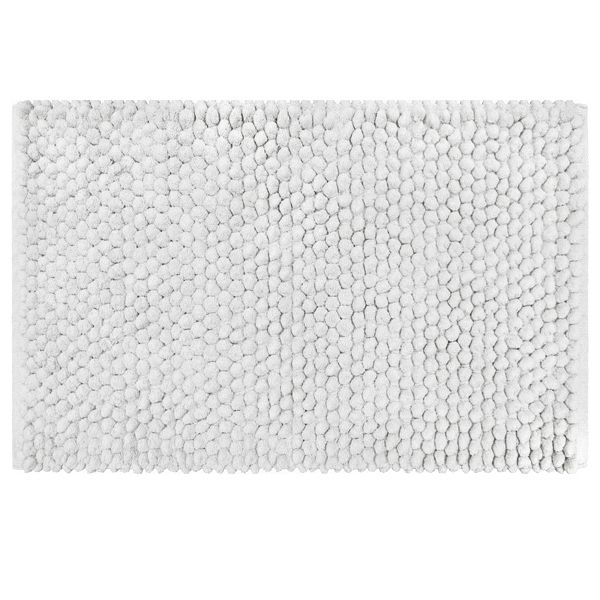 Tapete de Banheiro Tecido Retangular Branco 1 peça