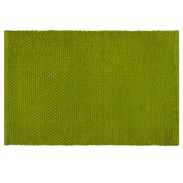 Tapete de Banheiro Tecido Retangular Verde 1 peça