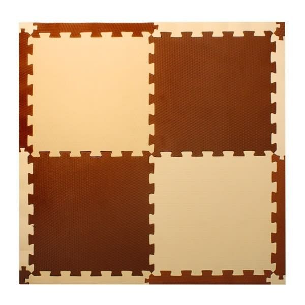 Tapete Infantil Tatame EVA Marrom 1,00x1,00m