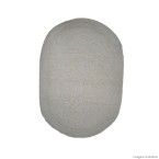 Tapete oval branco Spray 47x67cm Coisas e Coisinhas