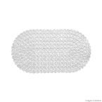 Tapete para box de PVC oval Aquacare 69x39cm incolor Komlog