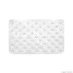 Tapete para box de PVC retangular Aquaclean 48x32cm incolor Komlog