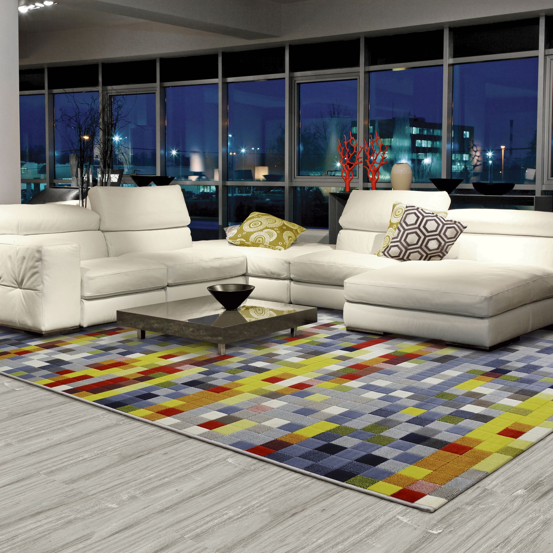 Tapete Pixels Colorido 2,00x2,90m