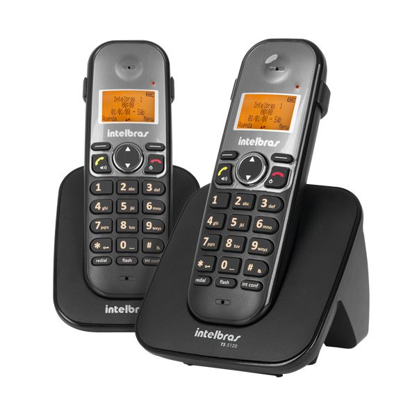 Telefone sem Fio Preto TS5122 Intelbras