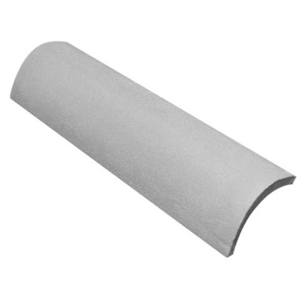 Telha Capa/Canal Lateral de Concreto Cinza Pérola 16,3cm decorlit