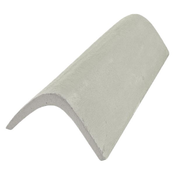 Telha Capa/Canal Lateral de Concreto Cinza Pérola Teggo Telhas