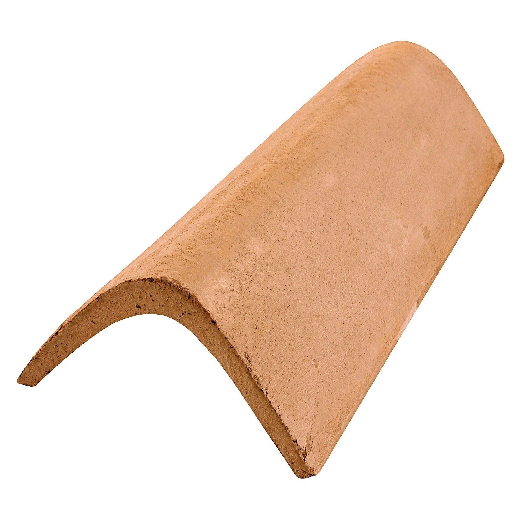 Telha Capa/Canal Lateral de Concreto Salmão Teggo Telhas