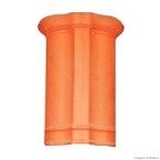 Telha cumeeira de cerâmica 42x20cm vermelha Santo André