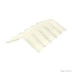 Telha cumeeira de fibrocimento 110x42cm 6mm Top Comfort Universal branca Brasilit