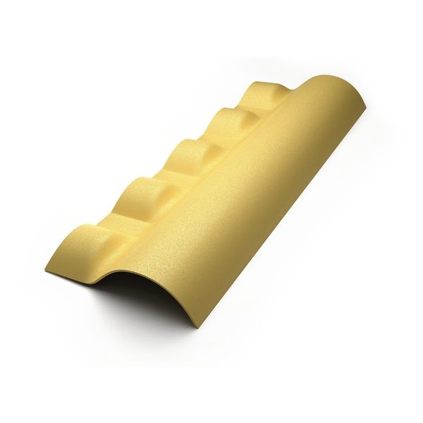 Telha Cumeeira de PVC Central Articulada Inferior Marfim Precon