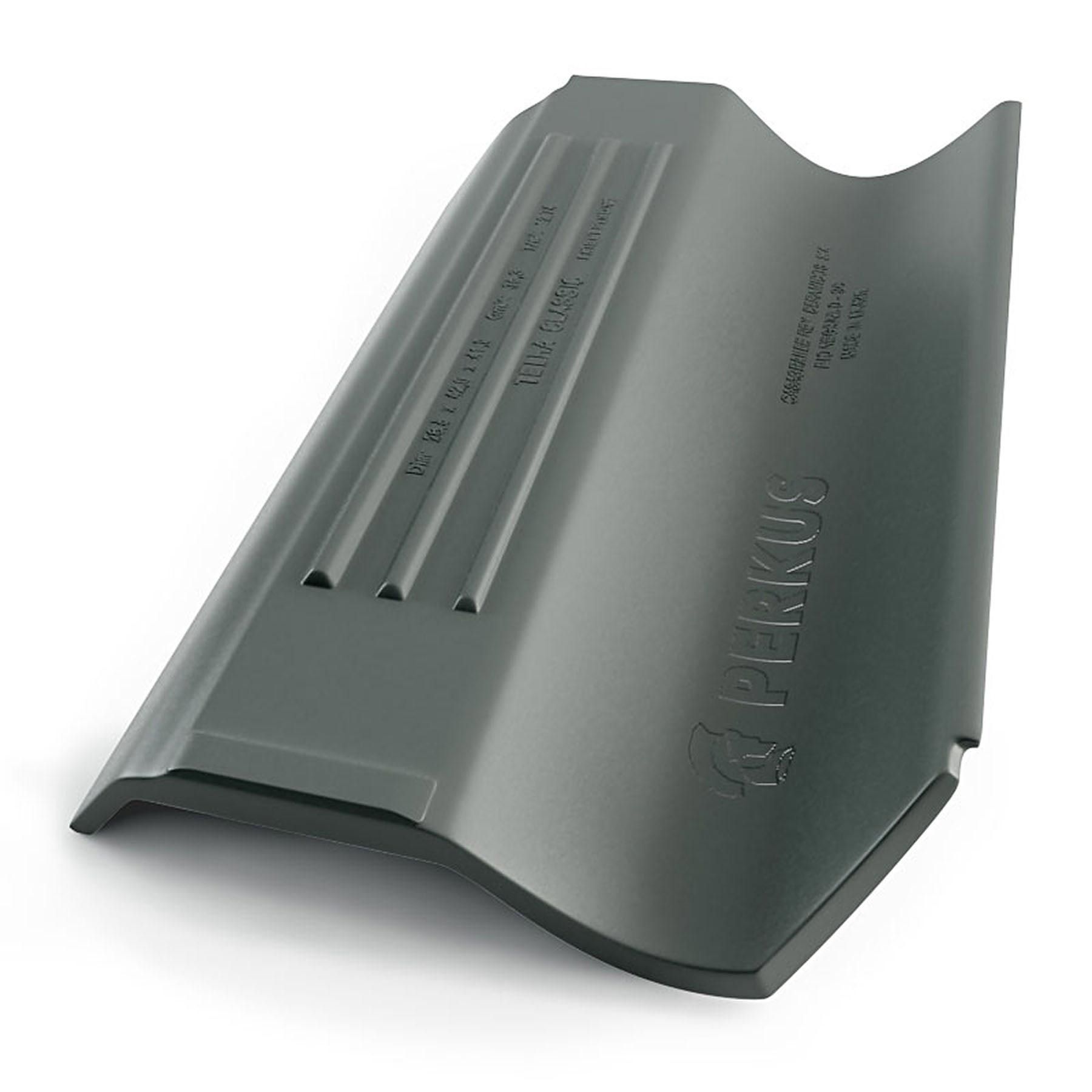 Telha de Cerâmica Classic Dupla Face Esmaltada Grená 26,5cm Perkus