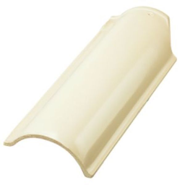 Telha de Cerâmica Esmaltada Capa Marfim Topgres