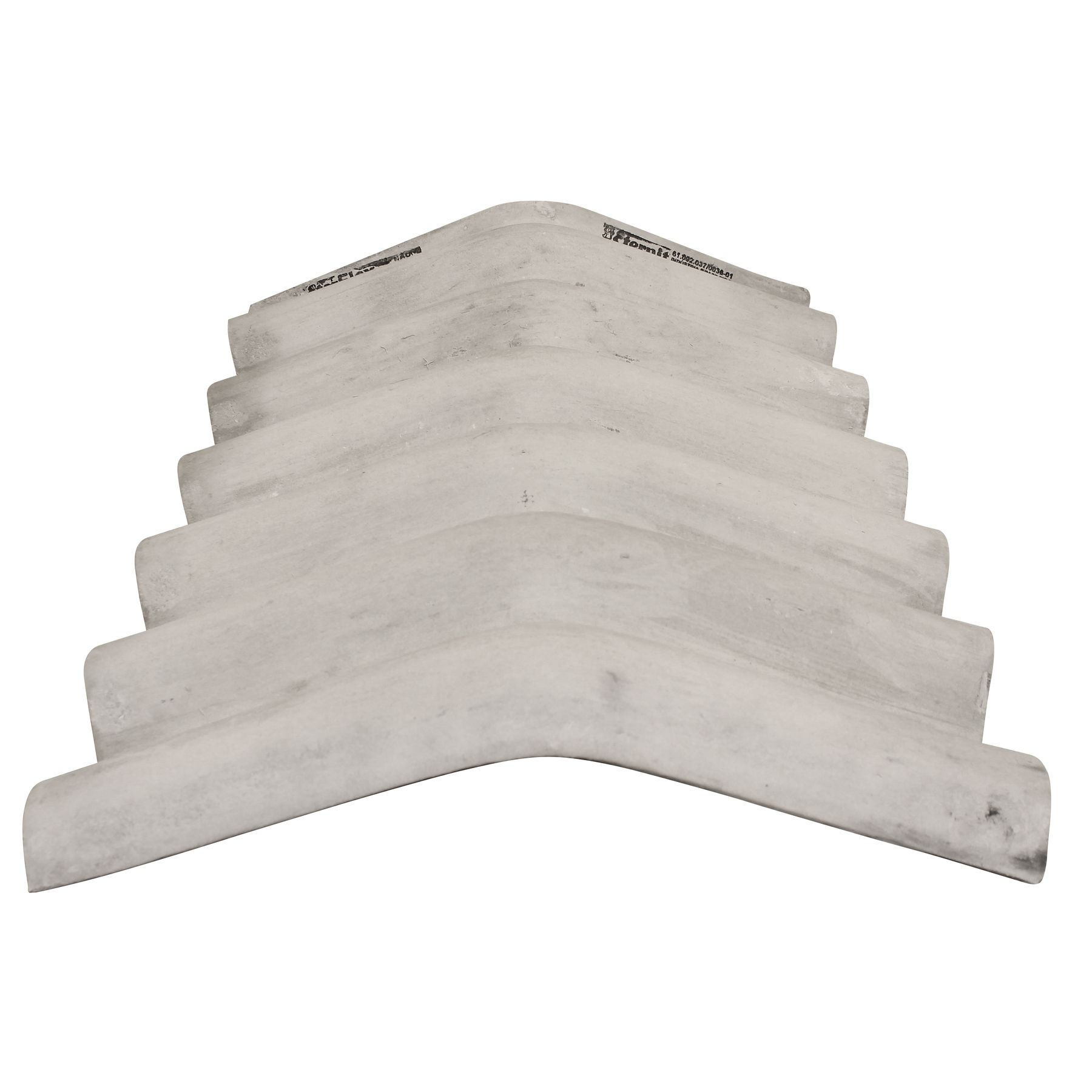 Telha de Fibrocimento Cumeeira Ondulada Cinza 1,10x0,63m Eternit