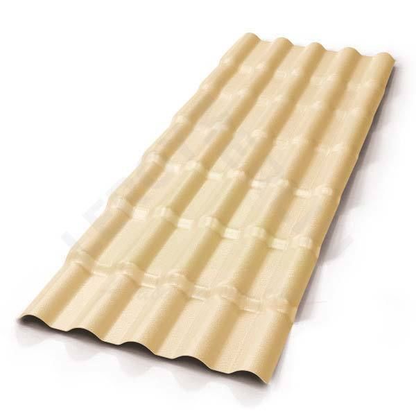 Telha de PVC Colonial Americana Marfim 0,86x328cm Precon