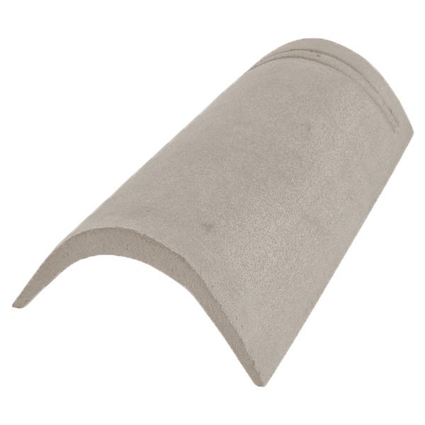 Telha Espigão de Concreto Cinza Pérola Teggo Telhas