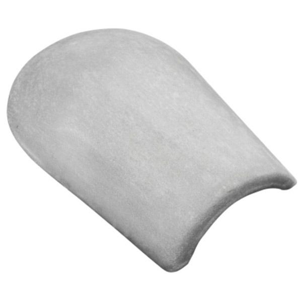 Telha Espigão Inicial de Concreto Cinza 23,6cm decorlit