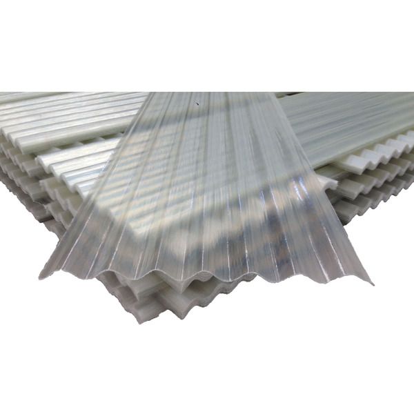 Telha Fibra de Vidro Incolor 1,22x1,10m Plastifibra