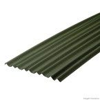Telha ondulada de fibra vegetal 200x105cm 3mm Design Duo verde Onduline