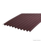 Telha ondulada de fibra vegetal 200x95cm 3mm marrom Onduline