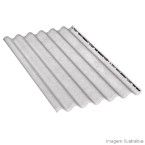 Telha ondulada de fibrocimento 153x110cm 5mm Residencial cinza Brasilit