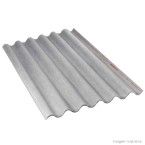 Telha ondulada de fibrocimento 244x110cm 5mm Residencial cinza Brasilit