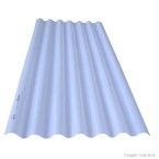 Telha ondulada de polipropileno 50x122 1,1mm branca Atco