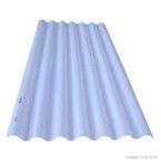 Telha ondulada de polipropileno 50x183 1,1mm branca Atco