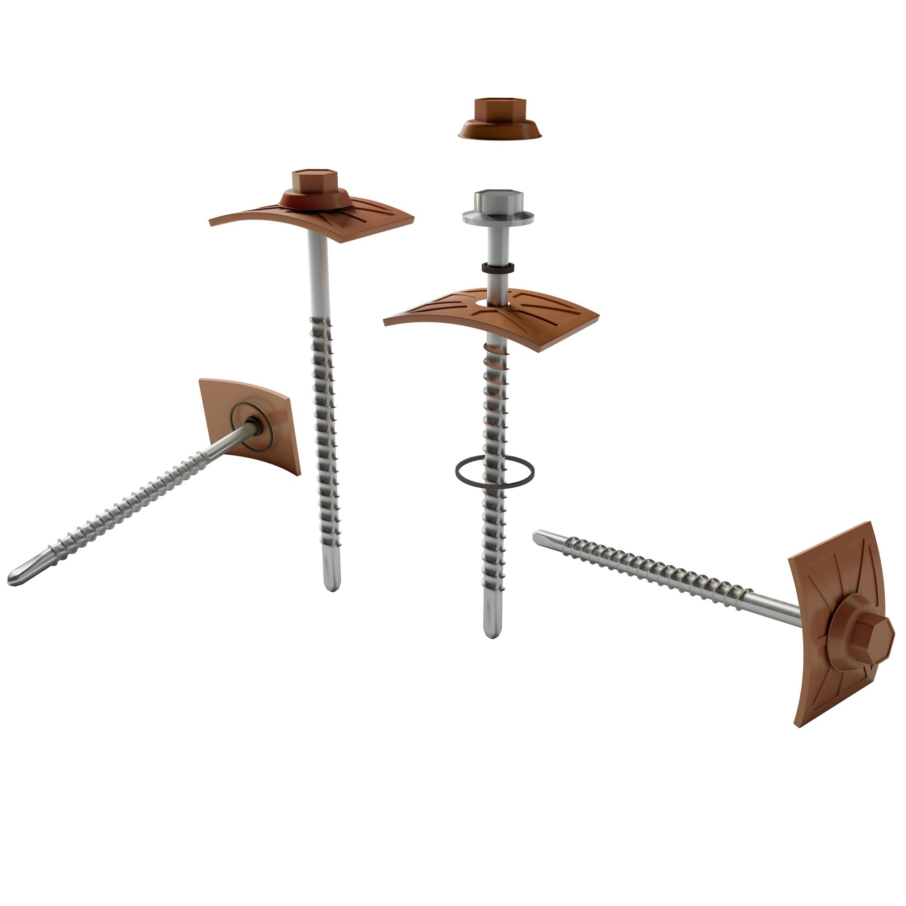 Telha Parafuso de PVC Colonial Cerâmica 15x0,95cm Araforros