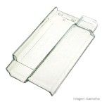 Telha plana de vidro 40x21cm 7,5mm Texturada transparente Ibravir