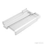 Telha romana de policarbonato 41x22cm 2mm transparente Atco