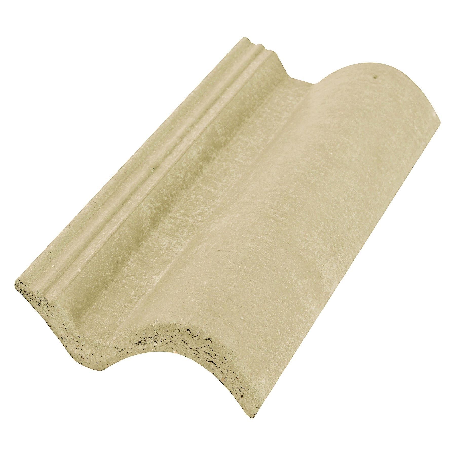 Telha Terminal de Concreto Palha Direito 16cm Teggo Telhas