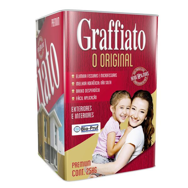 Textura Arte Premium Graffiato Vermelho Graffiato 25kg Hydronorth