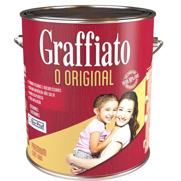 Textura Arte Premium Graffiato Vermelho Graffiato 6kg Hydronorth