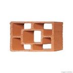 Tijolo vazado diagonal quadrado 25x18x7cm Martins