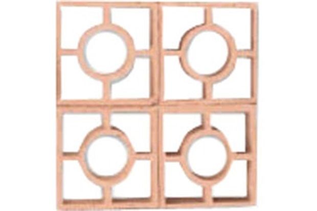 Tijolo Vazado Reto Redondo 18x18x7cm