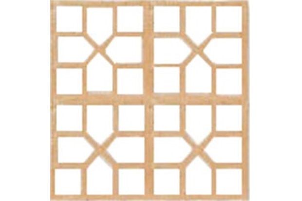 Tijolo Vazado Reto Xis 18x18x7cm