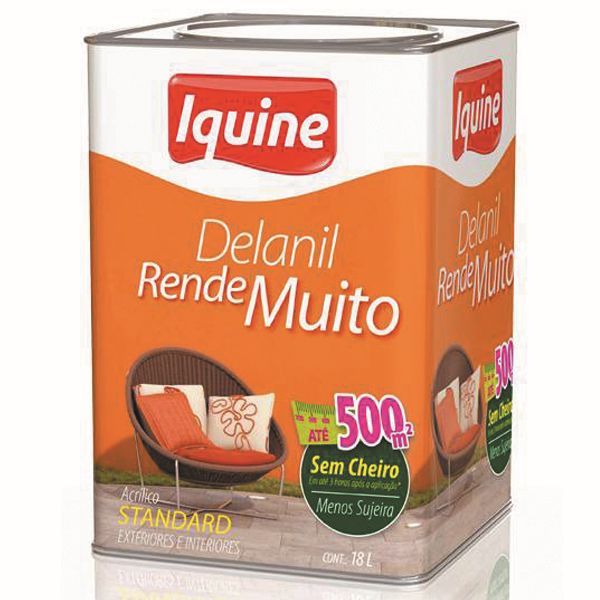 Tinta Acrílica Fosco Delanil Standard Carangueijo 18L Iquine