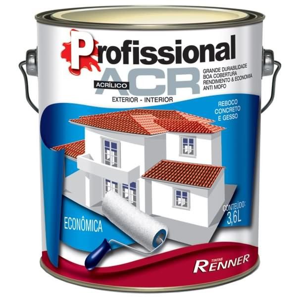 Tinta Acrílica Fosco Profissional Econômica Palha 3,6L Renner