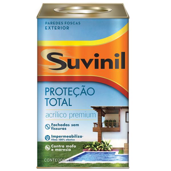 Tinta Acrílica Fosco Proteção Total Premium Branco 18L Suvinil