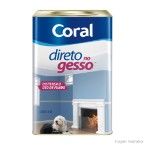 Tinta Direto no Gesso acrílica 18 litros branco Coral