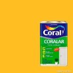 Tinta Látex Coralar econômica acrílica 18 litros amarelo frevo Coral