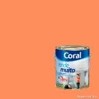 Tinta Látex Rende Muito acrílica 3,6 litros laranja imperial Coral