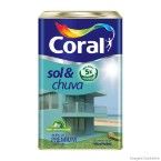 Tinta Proteção Sol e Chuva acrílica 18 litros branco Coral