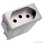 Tomada 10A 1 módulo 250V Única Prime Schneider