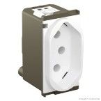 Tomada 10A 250V branca 1 módulo Nereya Pial